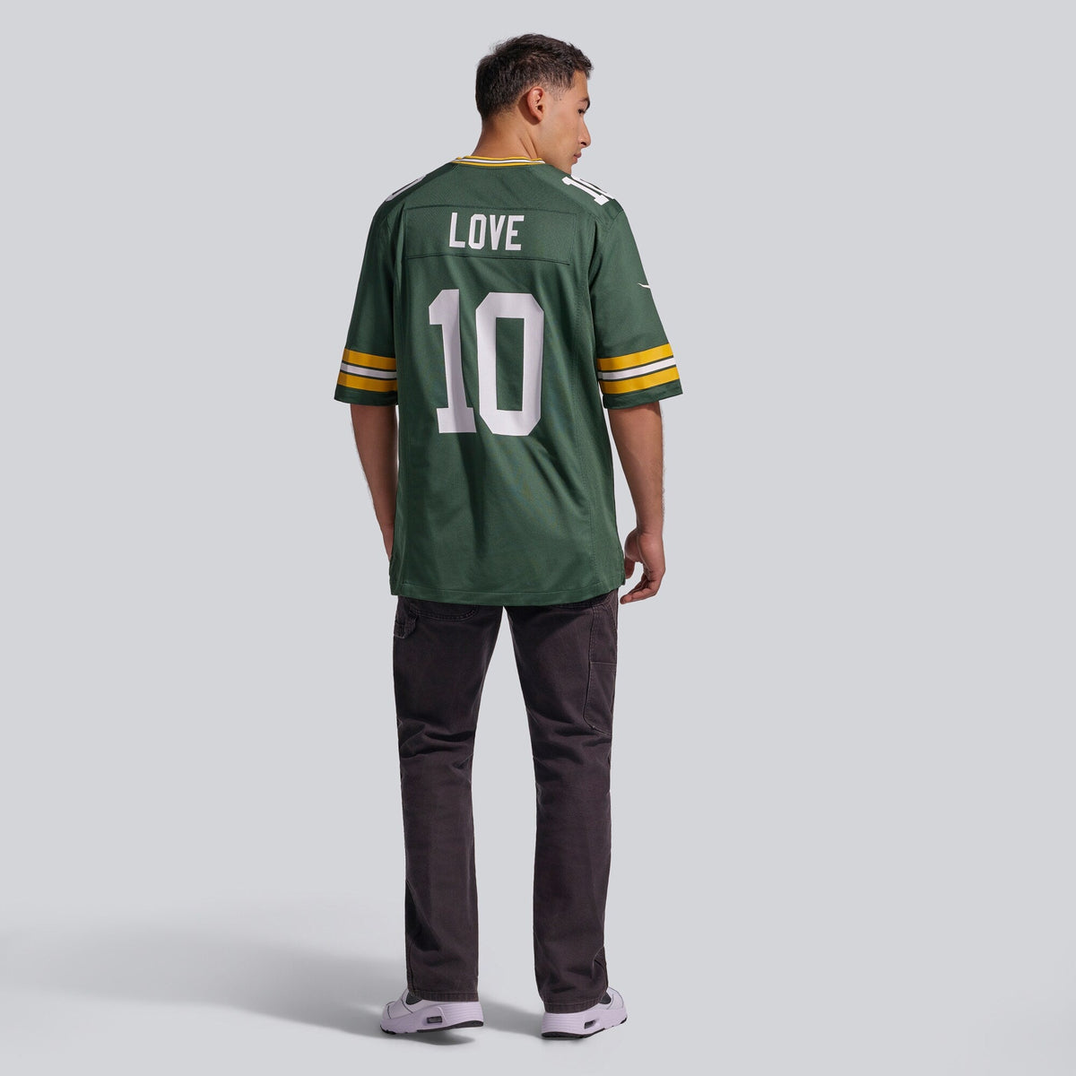 Green Bay Packers Jordan Love Green Player Game Football Jersey