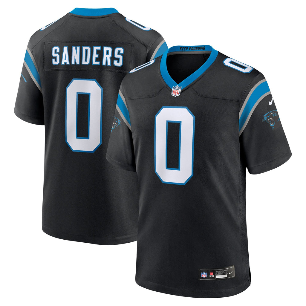 Carolina Panthers Ja'Tavion Sanders Black Game Football Jersey