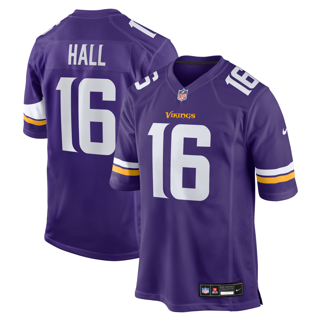 Minnesota Vikings Jaren Hall Purple Game Football Jersey
