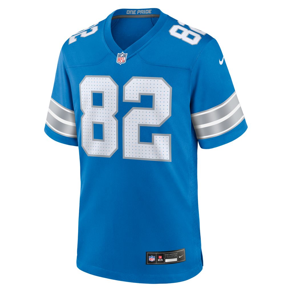 Detroit Lions Thomas Gordon Blue Team Game Football Jersey