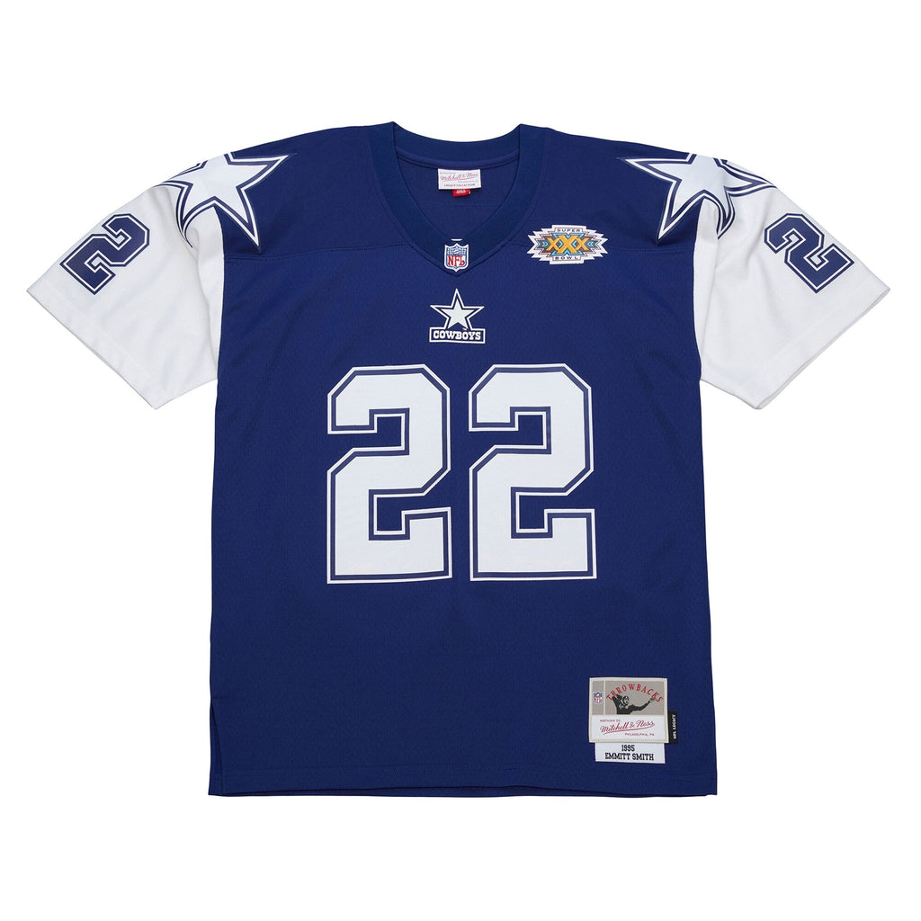 Dallas Cowboys Emmitt Smith Navy 1995 Legacy Replica Football Jersey