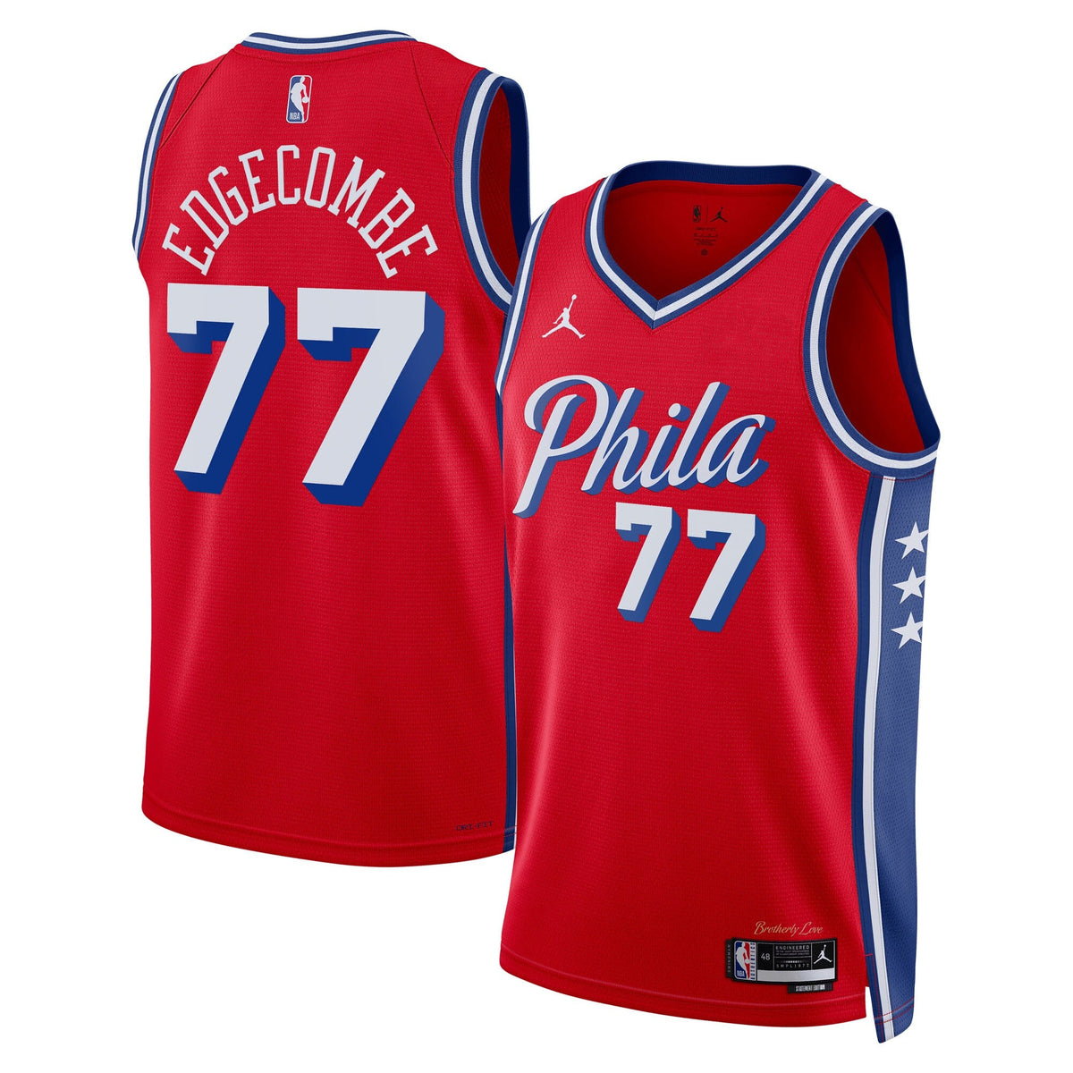 Philadelphia 76ers Statement Edition Swingman Jersey - Red - VJ Edgecombe