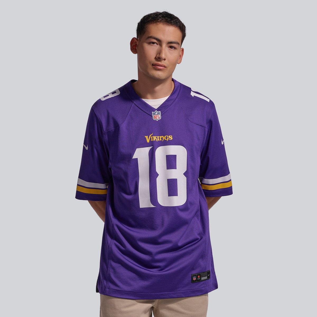 Minnesota Vikings Justin Jefferson Purple Player Game Football Jersey