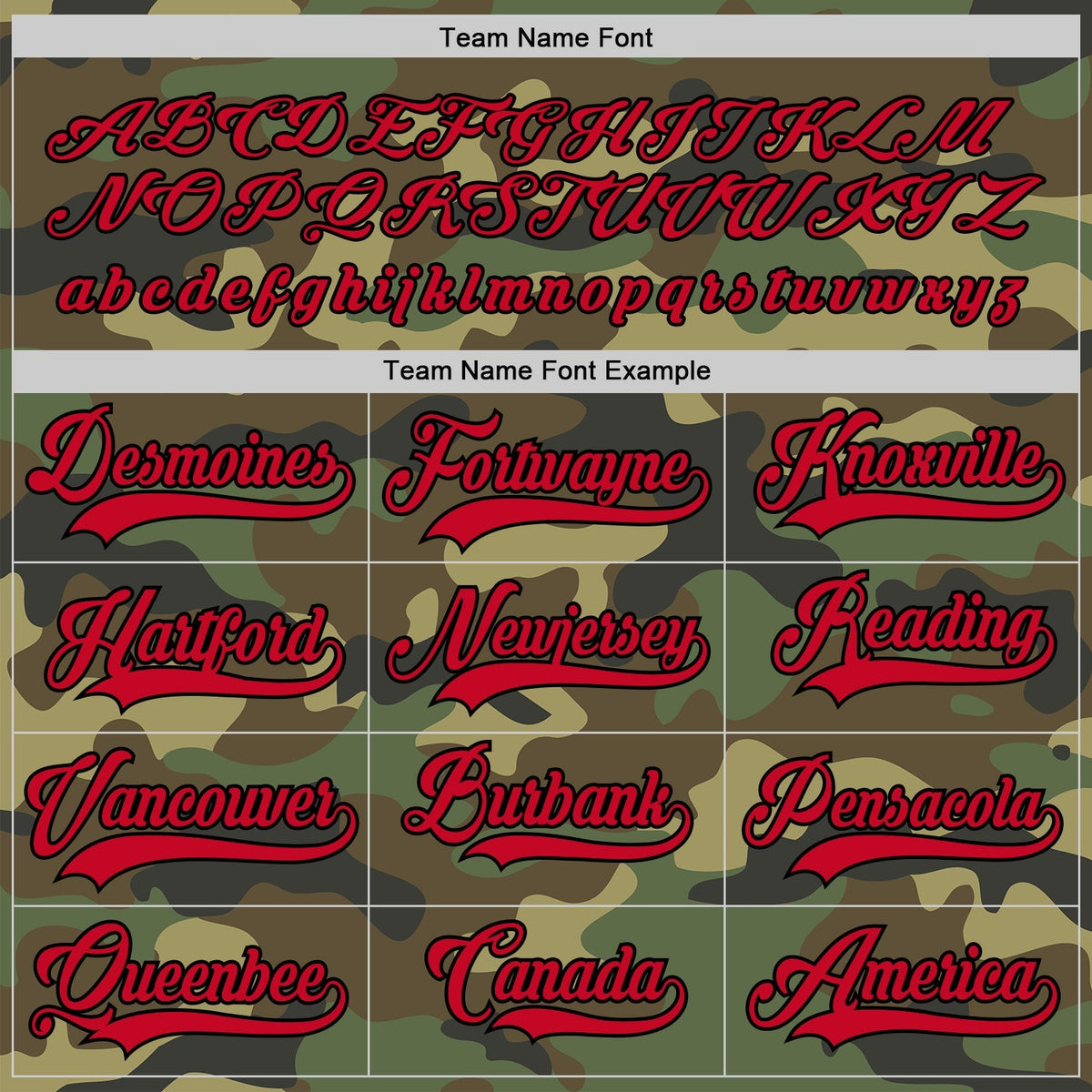 Custom Hockey Jersey - Camo Red-Black Salute To Service