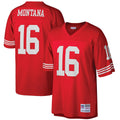 San Francisco 49ers Joe Montana Scarlet Big & Tall 1990 Retired Player Replica Football Jersey