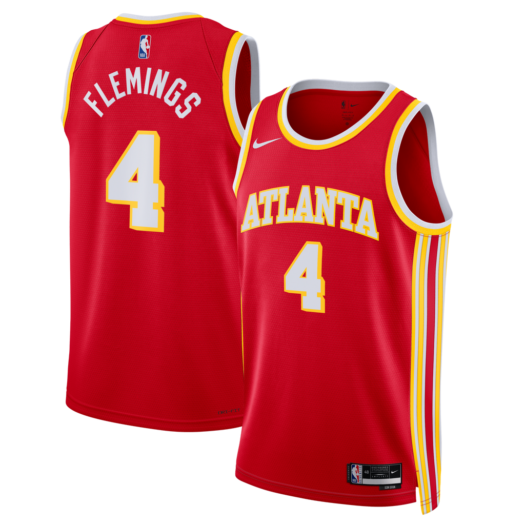 Atlanta Hawks Icon Swingman Jersey - Red - Kingston Flemings