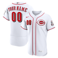 Cincinnati Reds White Home Custom Baseball Jersey