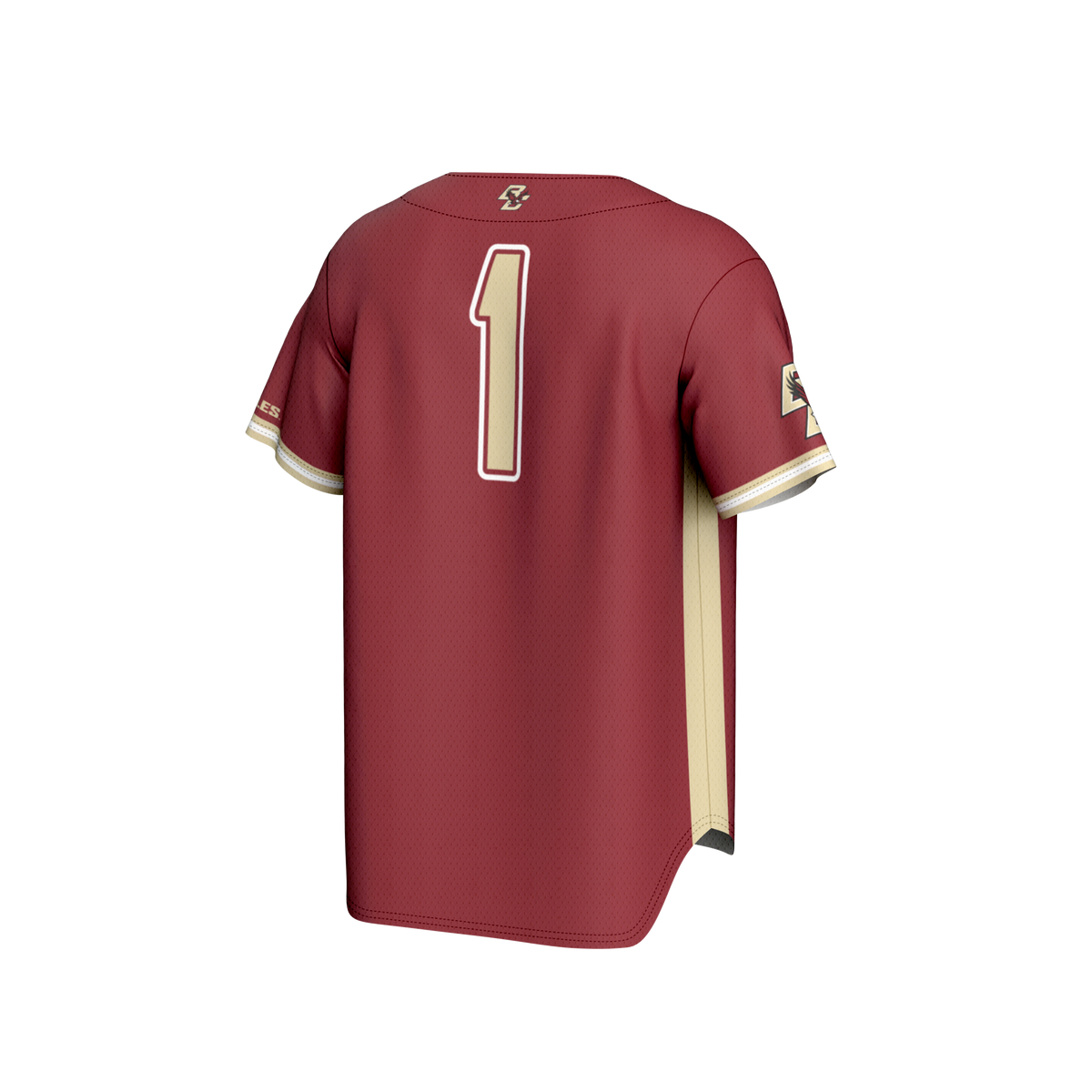 #1 Boston College Eagles Lightweight Baseball Fashion Jersey – Maroon