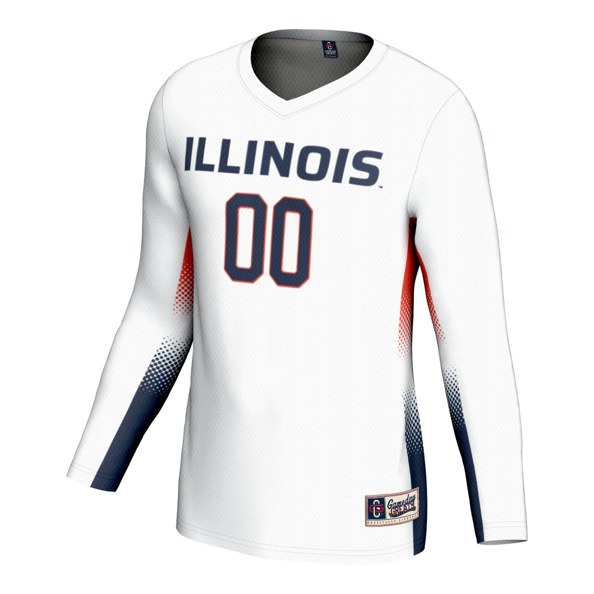 Illinois Fighting Illini NIL Lightweight Volleyball Jersey - White