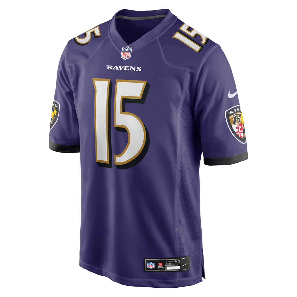 Baltimore Ravens Cooper Rush Purple Team Game Football Jersey