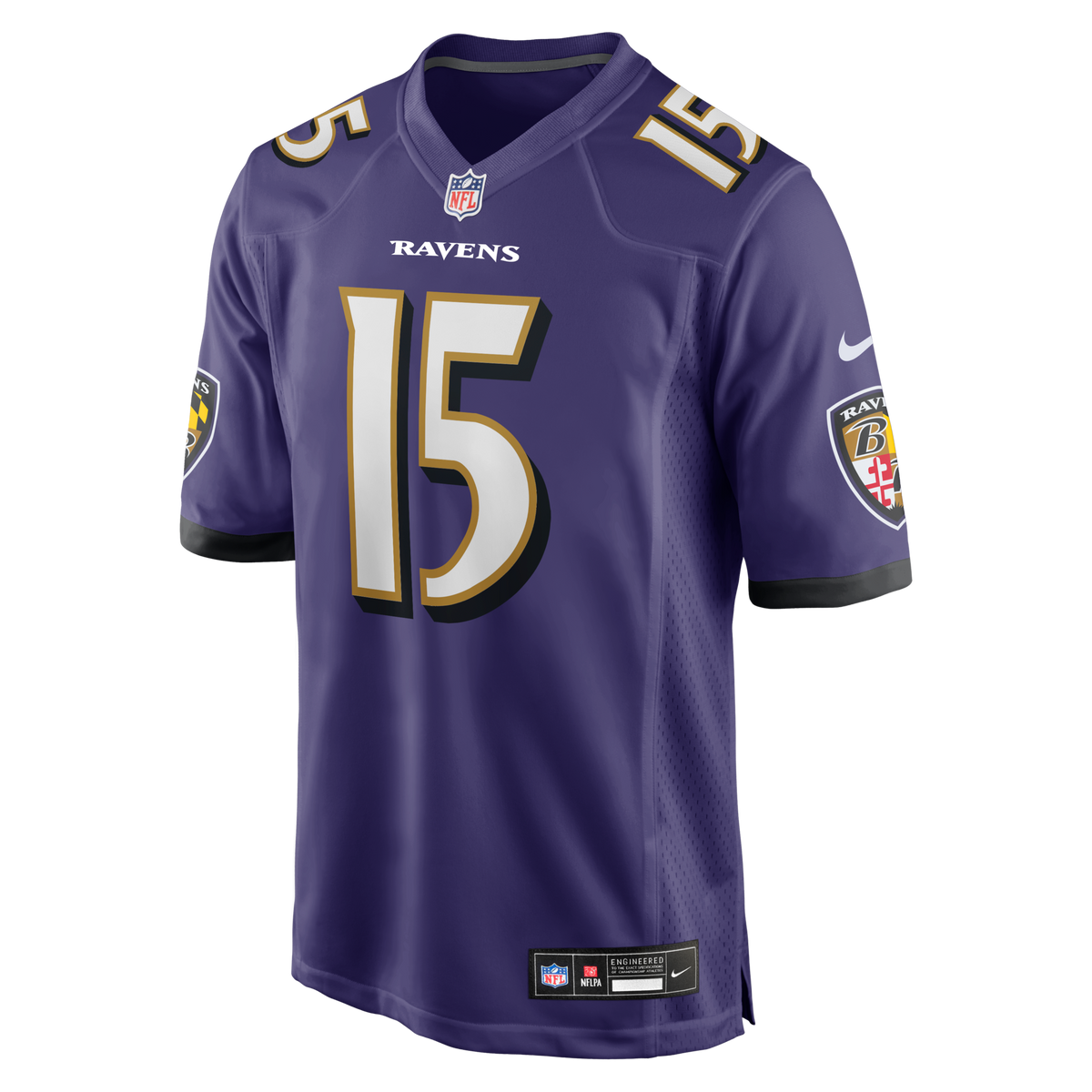 Baltimore Ravens Cooper Rush Purple Team Game Football Jersey