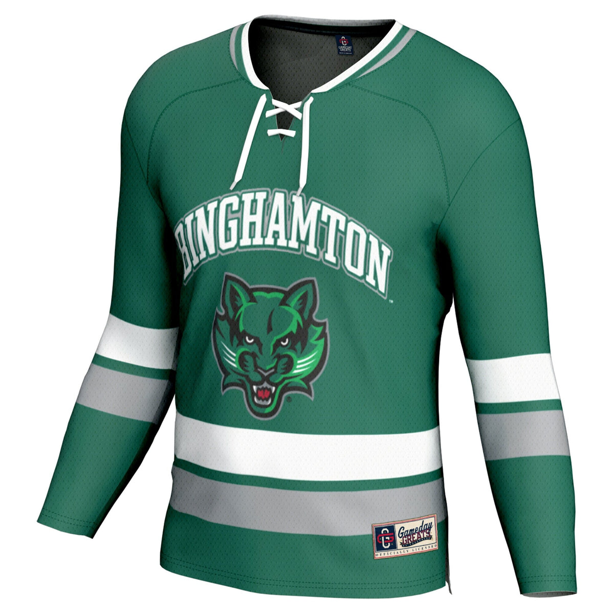 Green Binghamton Bearcats Spirit Hockey Jersey