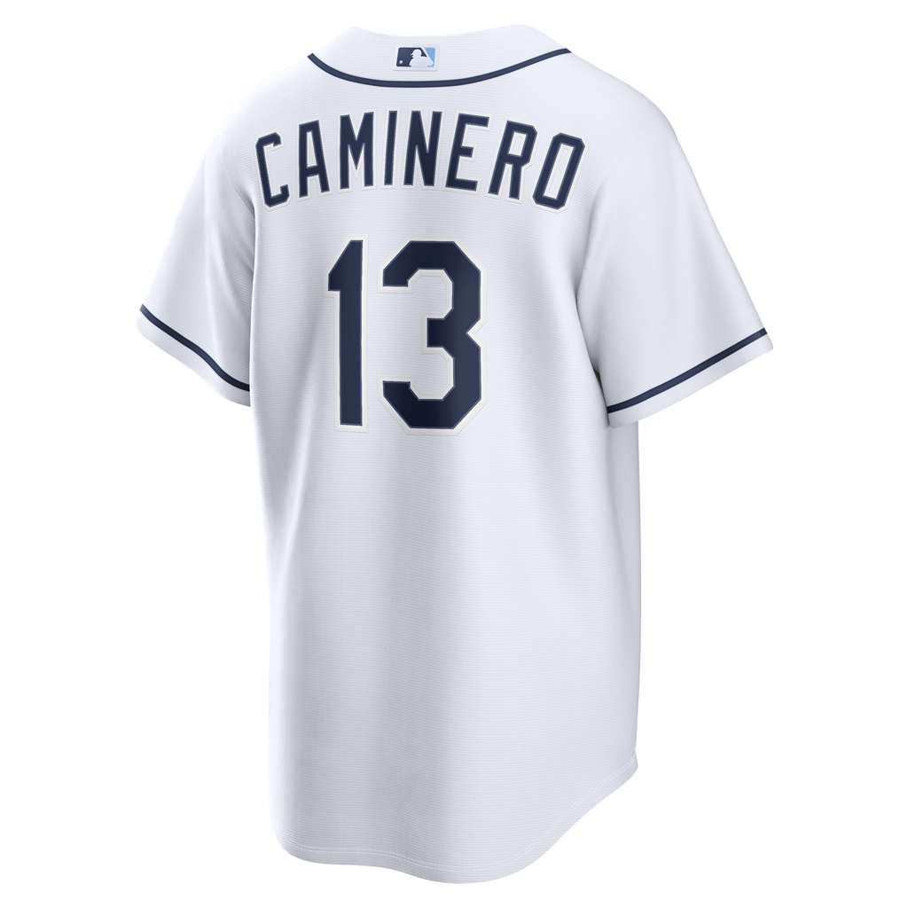 Tampa Bay Rays Junior Caminero White Home Replica Baseball Jersey
