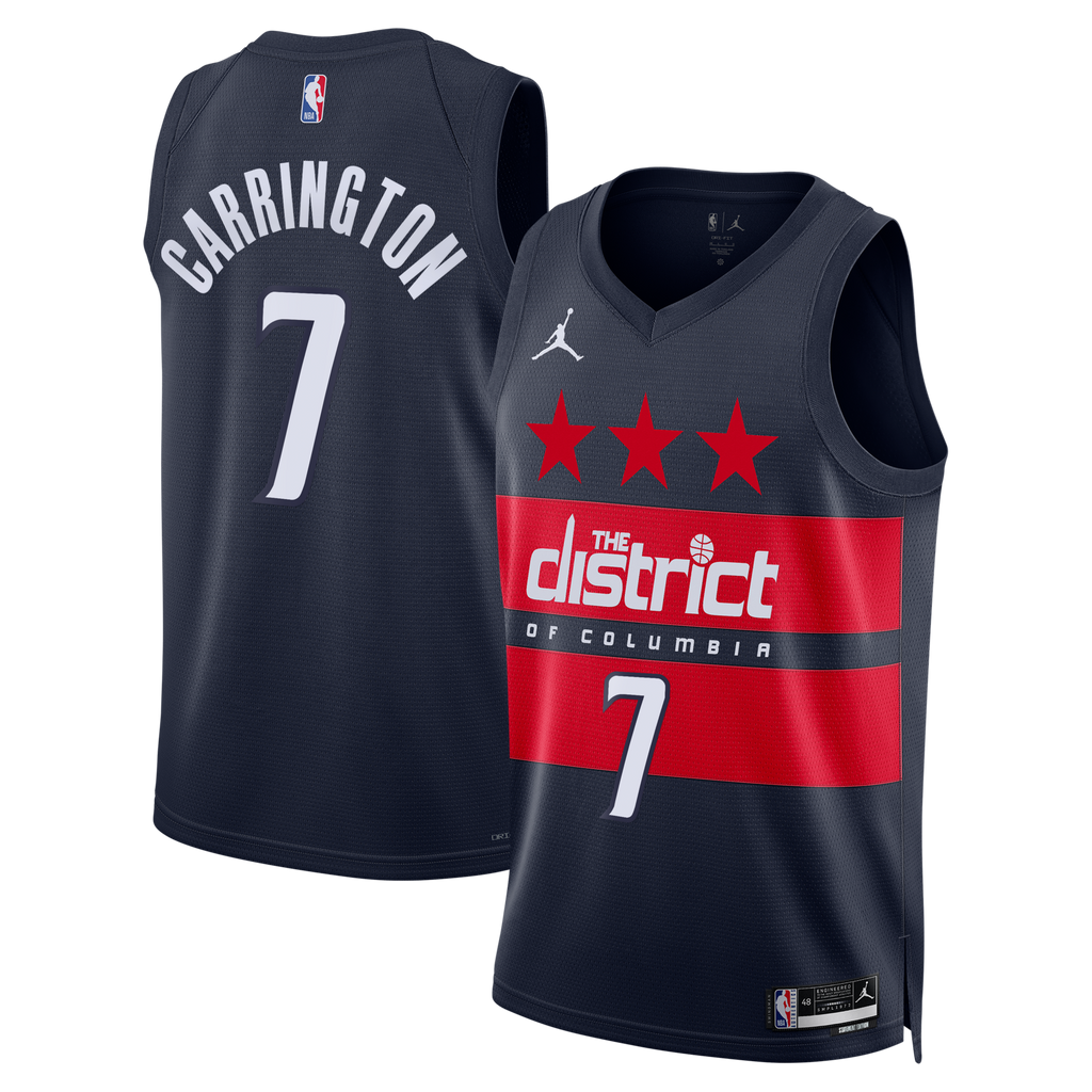 Washington Wizards Statement Edition Swingman Jersey - Navy - Bub Carrington