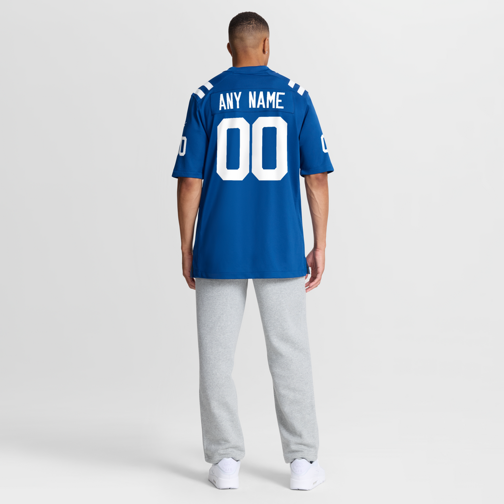 Indianapolis Colts Royal Custom Game Football Jersey