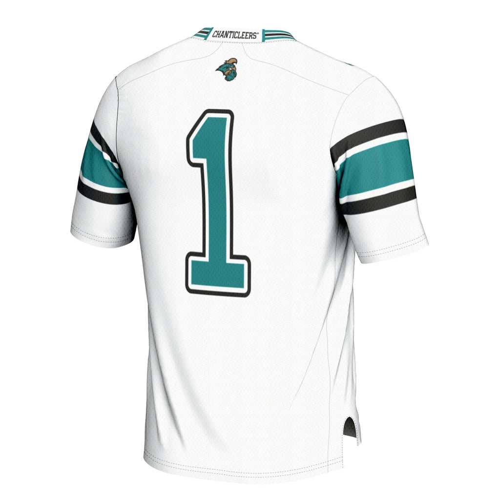 #1 Coastal Carolina Chanticleers Football Jersey - White