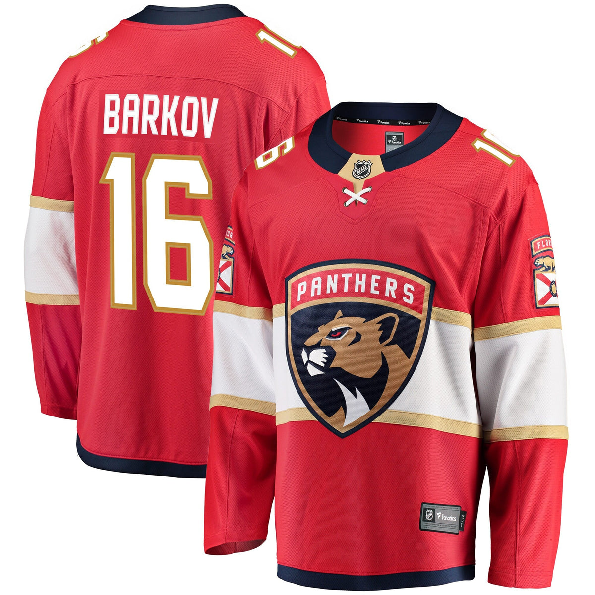 Florida Panthers Aleksander Barkov Red Breakaway Hockey Jersey