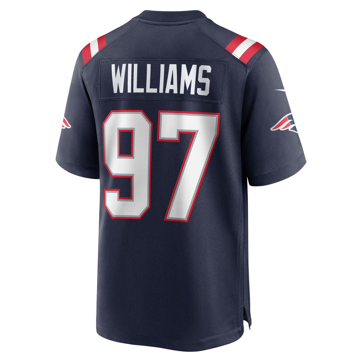 New England Patriots Milton Williams Navy Game Player Football Jersey