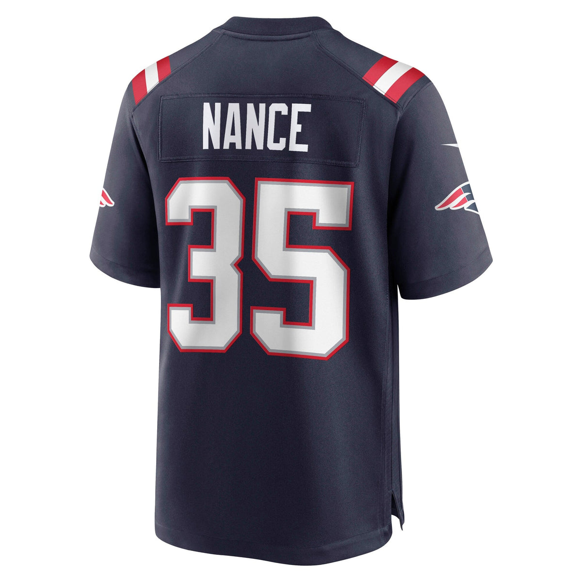 New England Patriots Jim Nance Navy Retired Player Football Jersey
