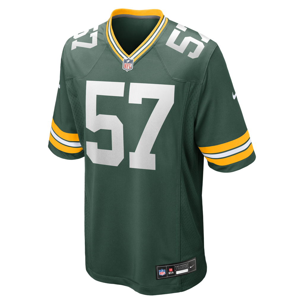 Green Bay Packers Brenton Cox Jr. Green Game Football Jersey