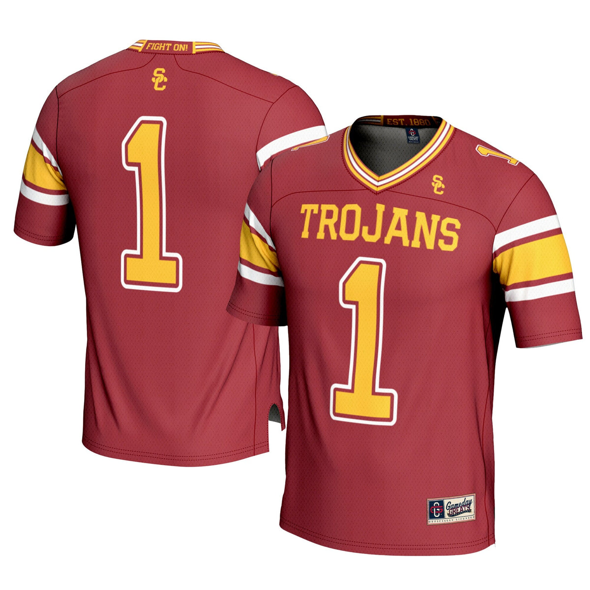 #1 Cardinal USC Trojans Football Jersey