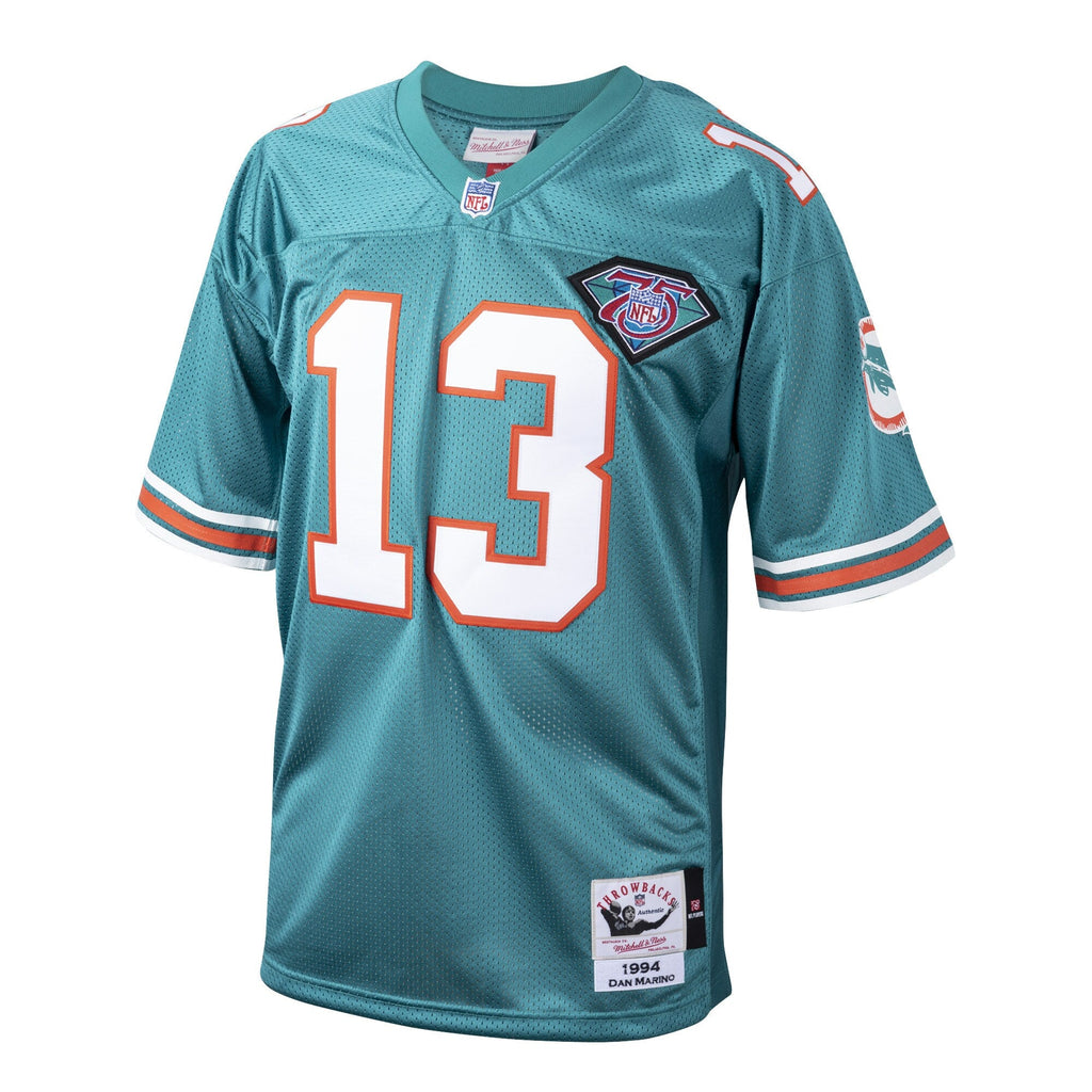Miami Dolphins 1994 Dan Marino Aqua Throwback Retired Player Football Jersey