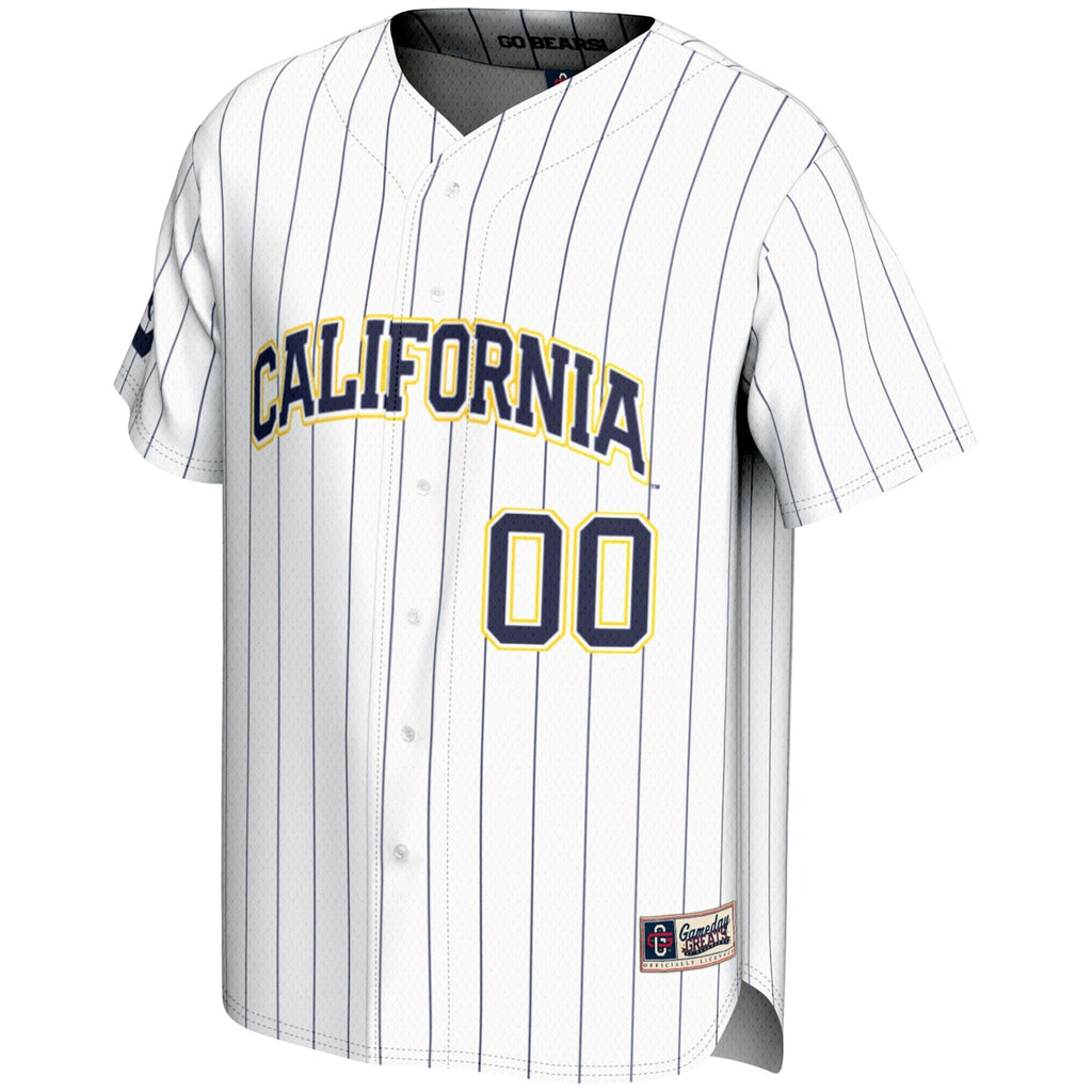 Cal Bears NIL Pick-A-Player Lightweight Baseball Jersey - White