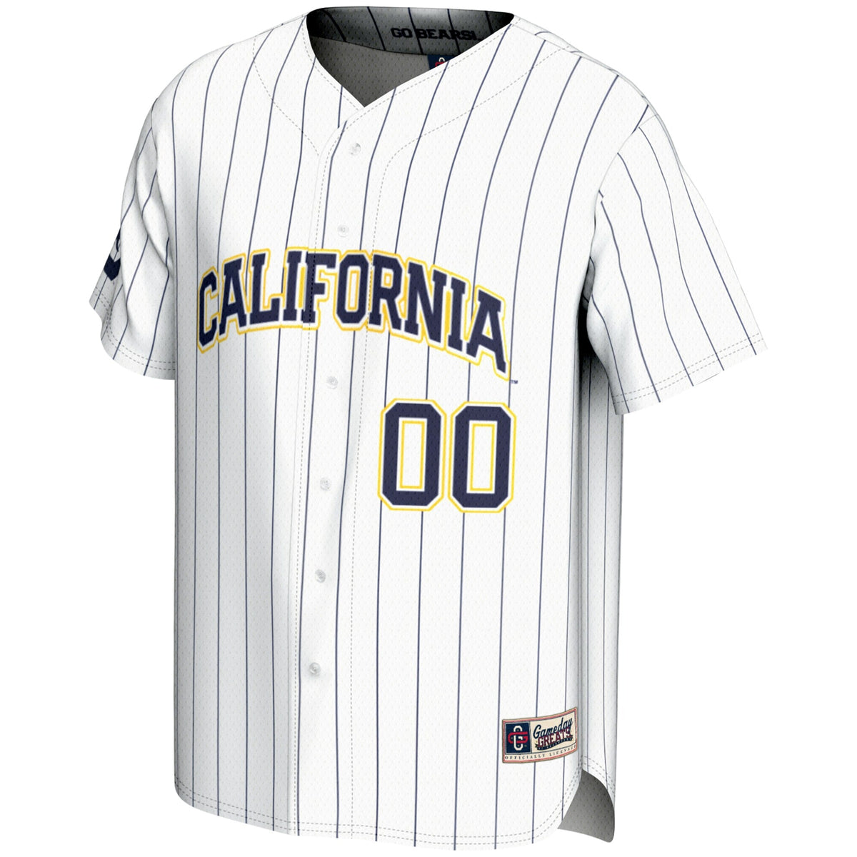 Cal Bears NIL Pick-A-Player Lightweight Baseball Jersey - White