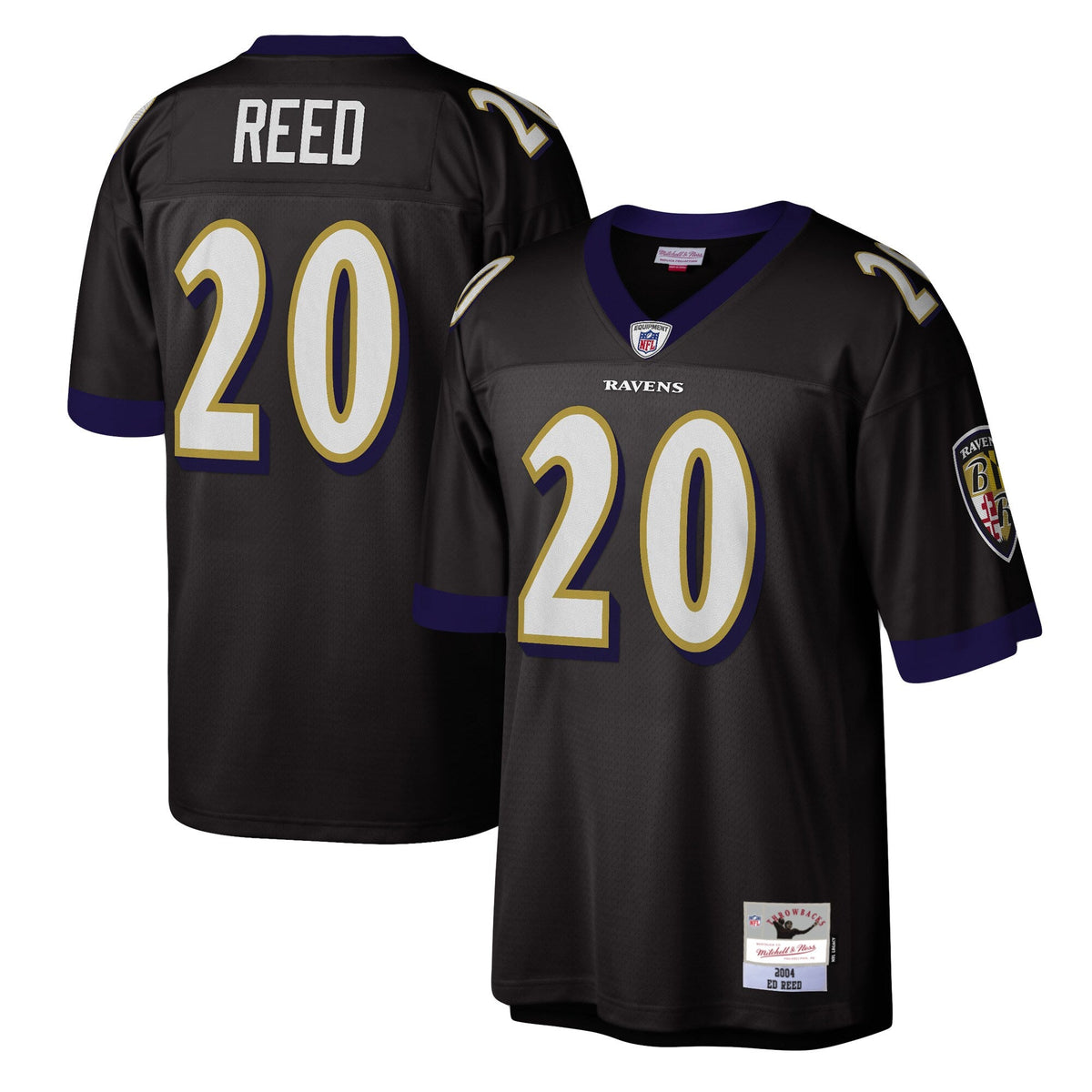 Baltimore Ravens Ed Reed Black Legacy Replica Football Jersey