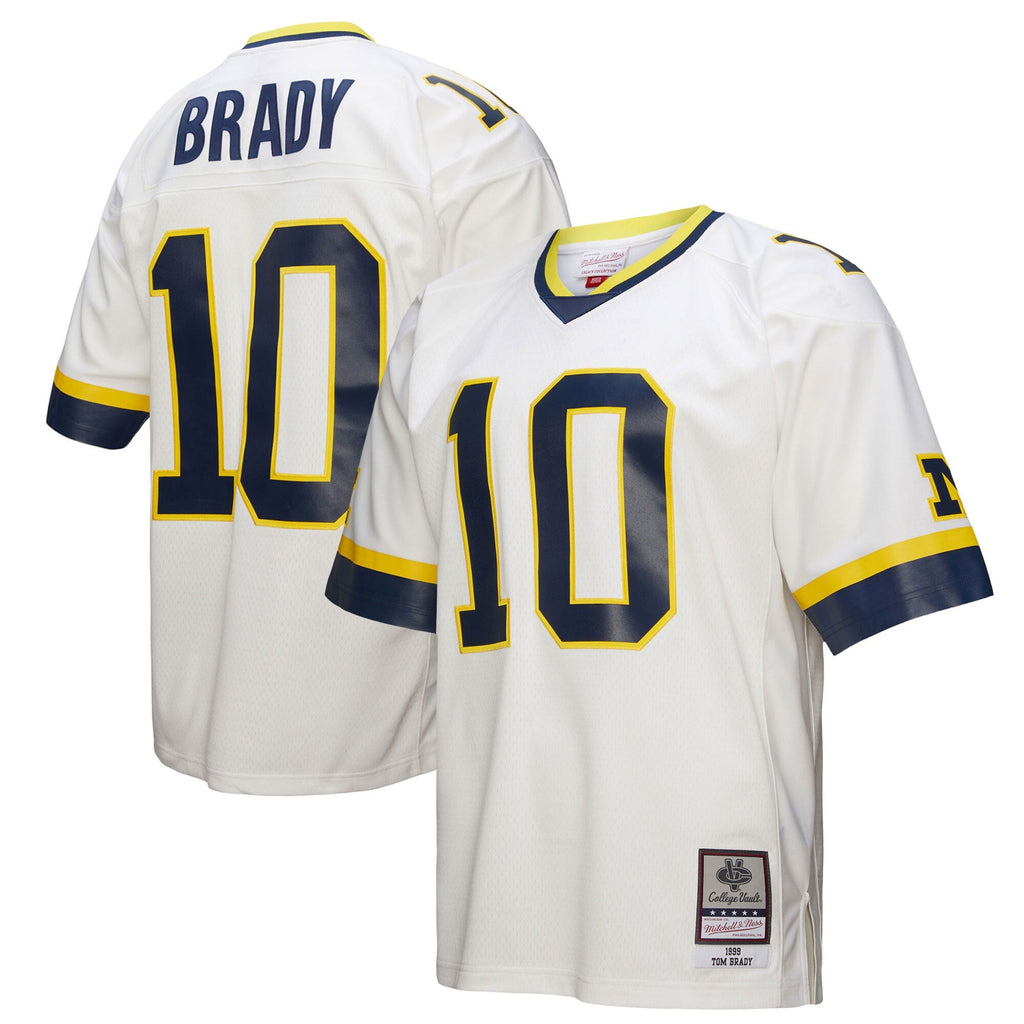 Tom Brady White Michigan Wolverines 1999 Legacy Jersey