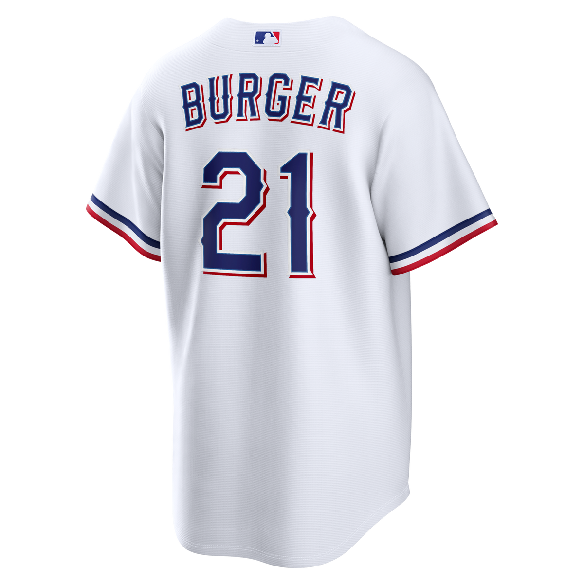 Texas Rangers Jake Burger White Home Replica Baseball Jersey