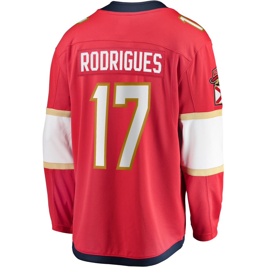 Florida Panthers Evan Rodrigues Red Home Breakaway Hockey Jersey