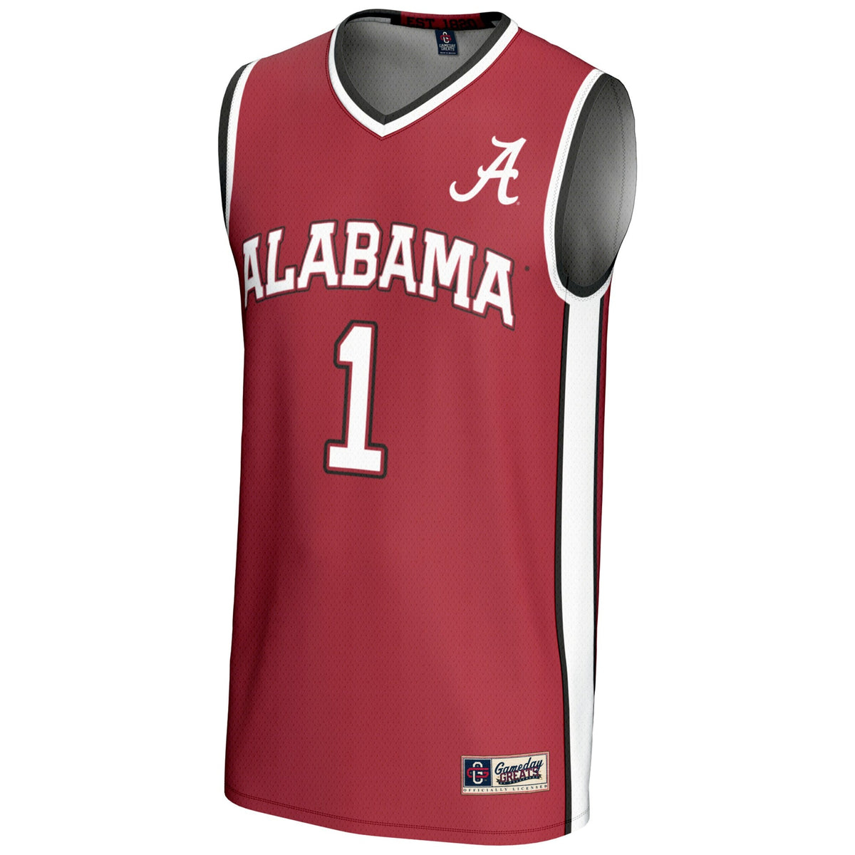 #1 Crimson Alabama Crimson Tide Lightweight Basketball Jersey