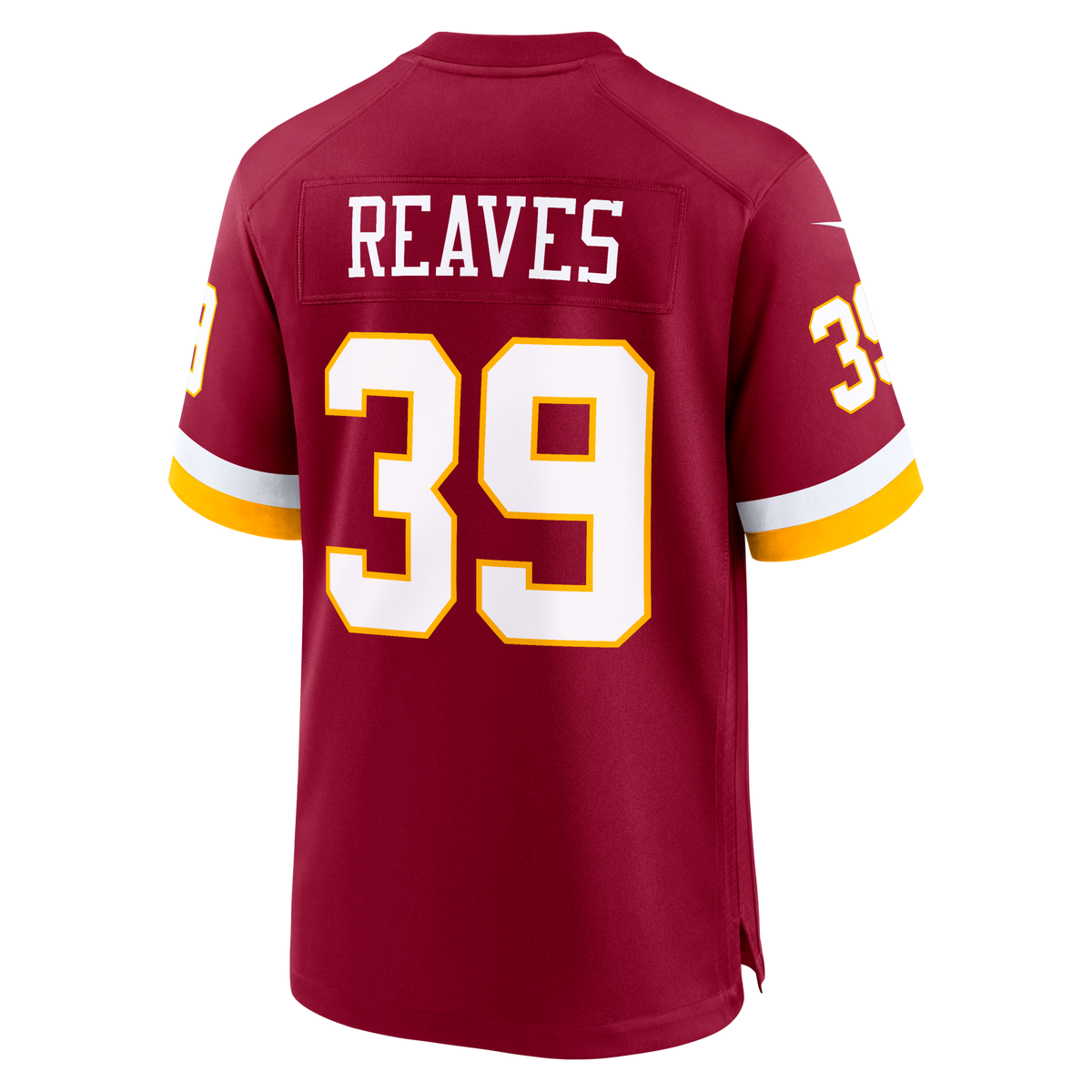 Washington Commanders Jeremy Reaves Burgundy Game Football Jersey