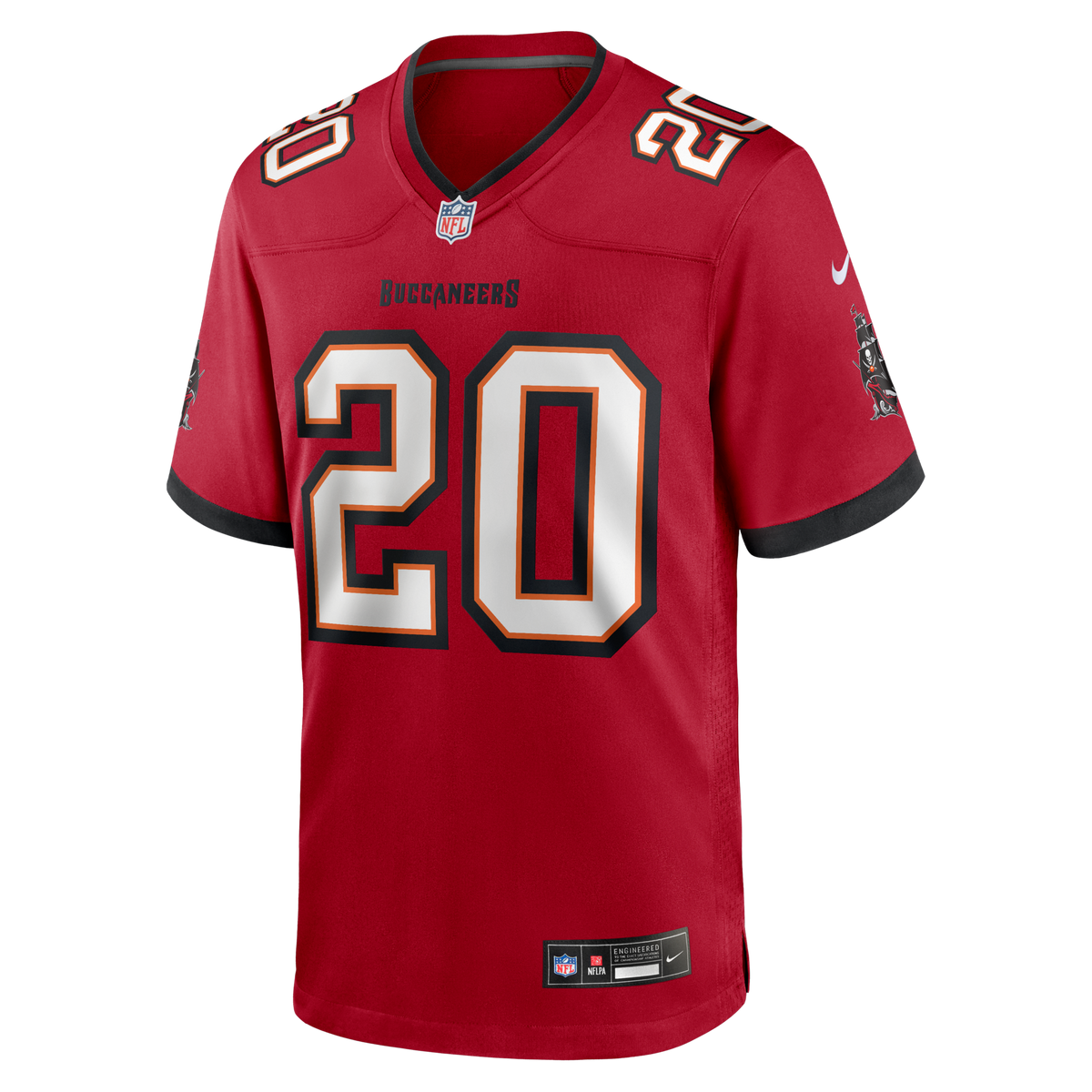 Tampa Bay Buccaneers Ronde Barber Red Game Retired Player Football Jersey