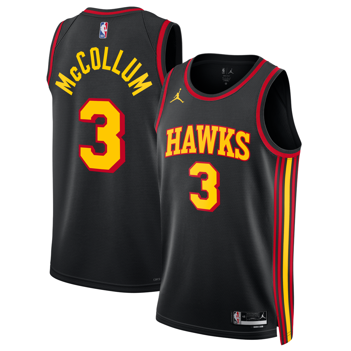 Atlanta Hawks Statement Edition Swingman Jersey - Black - CJ McCollum
