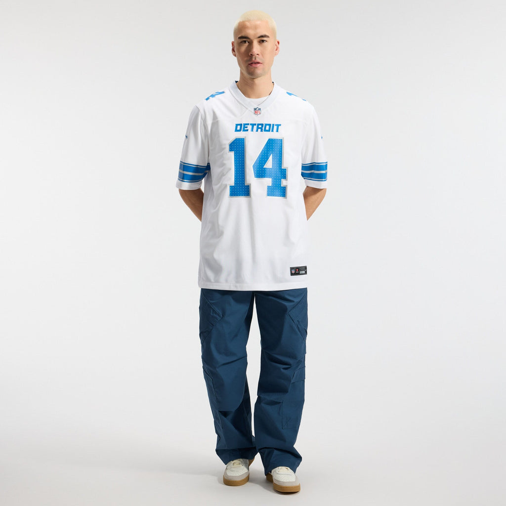 Detroit Lions Amon-Ra St. Brown White Game Football Jersey