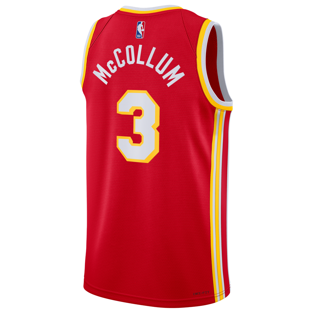 Atlanta Hawks Icon Edition Swingman Jersey - Red - CJ McCollum