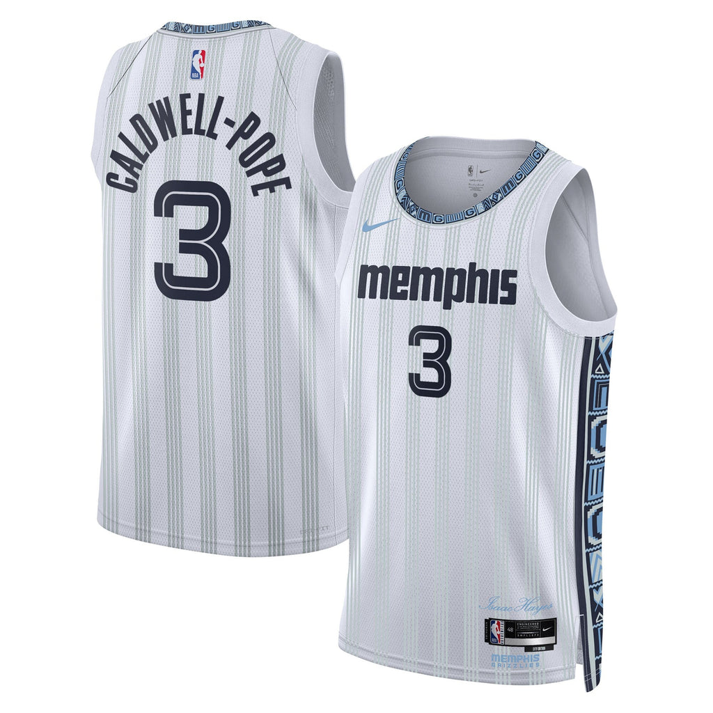 Memphis Grizzlies 2025/26 City Edition Swingman Jersey - Gray - Kentavious Caldwell-Pope