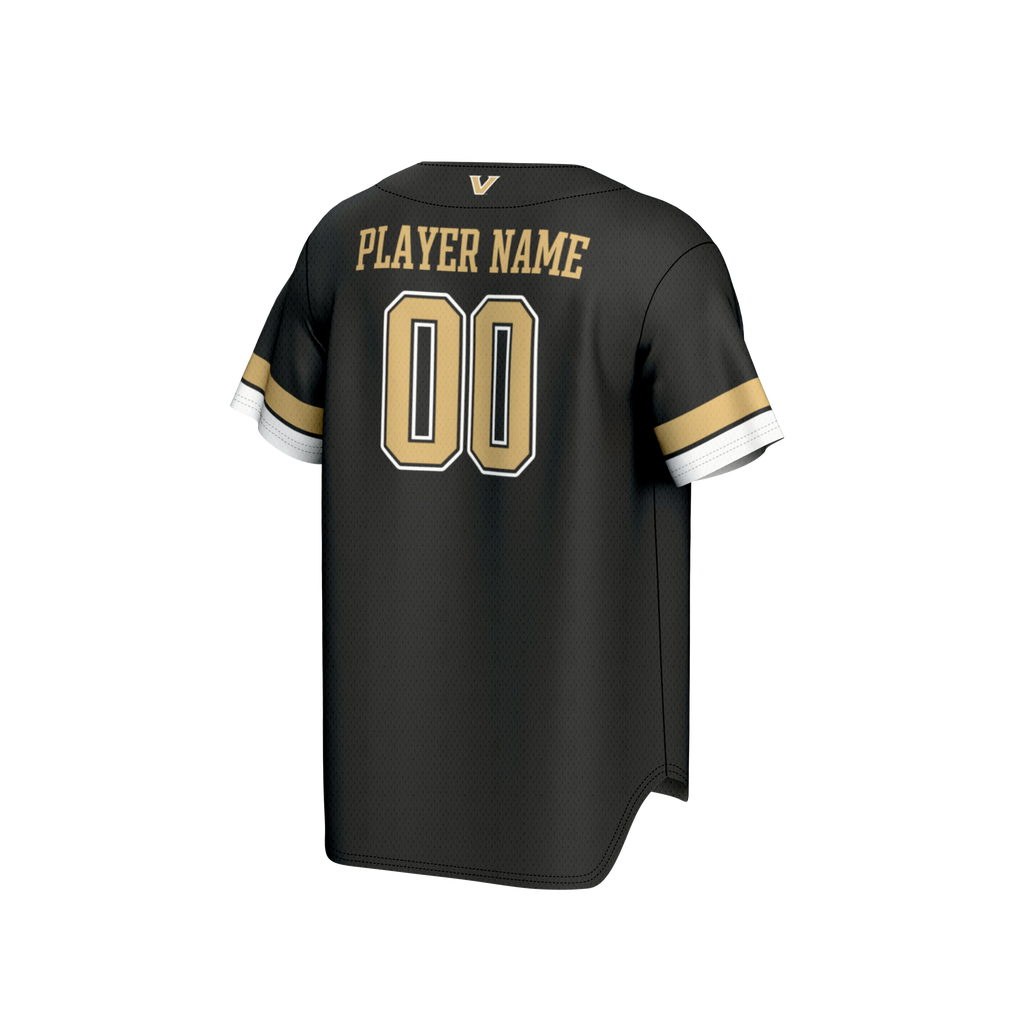 Vanderbilt Commodores NIL Pick-A-Player Lightweight Baseball Jersey - Black