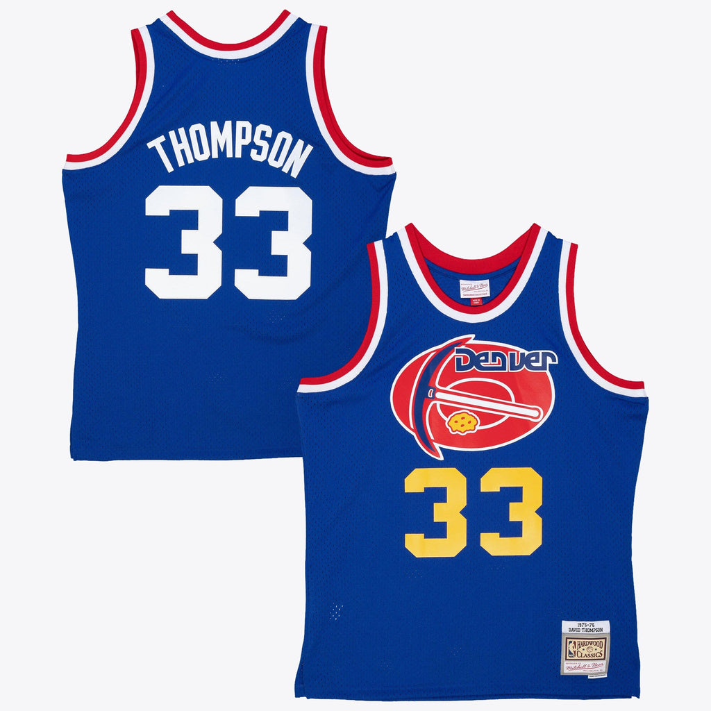 Denver Nuggets David Thompson 1975 Dark Jersey - Royal Blue