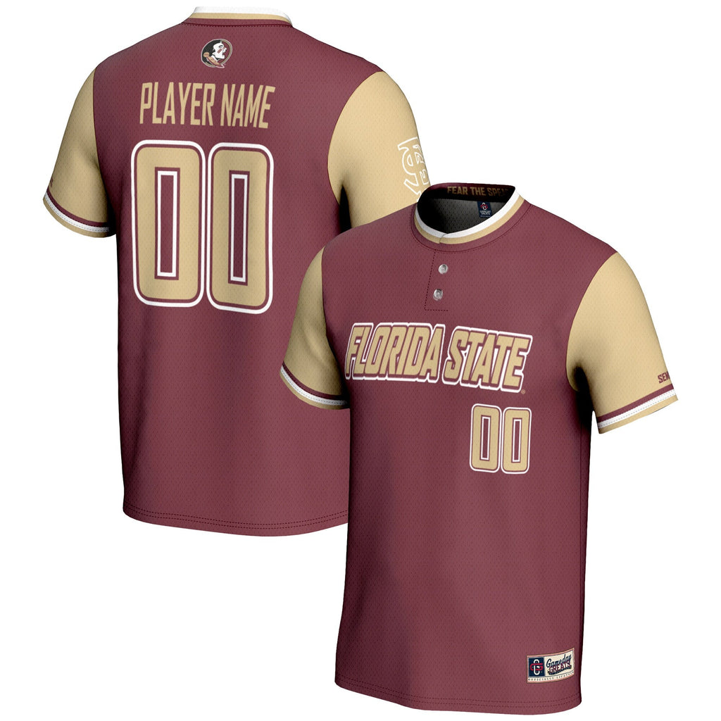 Florida State Seminoles NIL Pick-A-Player Lightweight Softball Jersey - Garnet