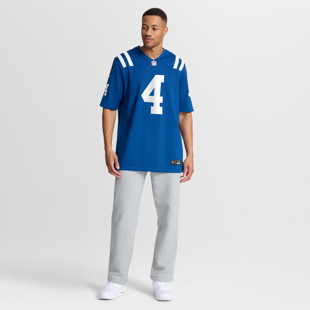 Indianapolis Colts Adam Vinatieri Royal Team Retired Game Football Jersey