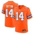 Denver Broncos Courtland Sutton Orange Alternate Game Football Jersey