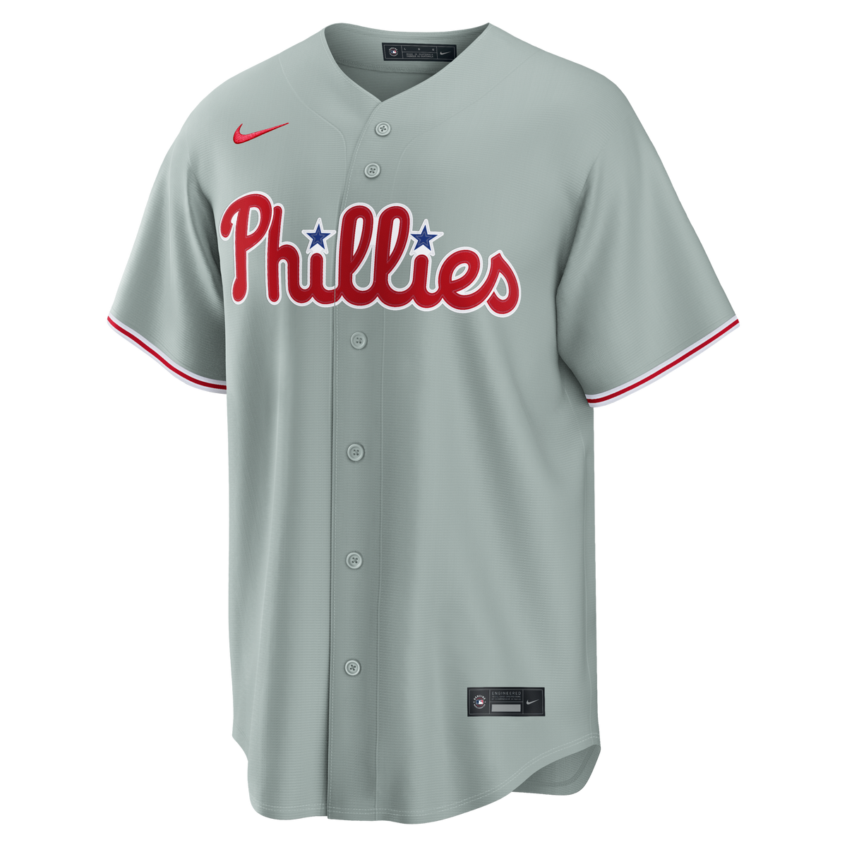 Philadelphia Phillies Bryce Harper Gray Road Replica Baseball Jersey