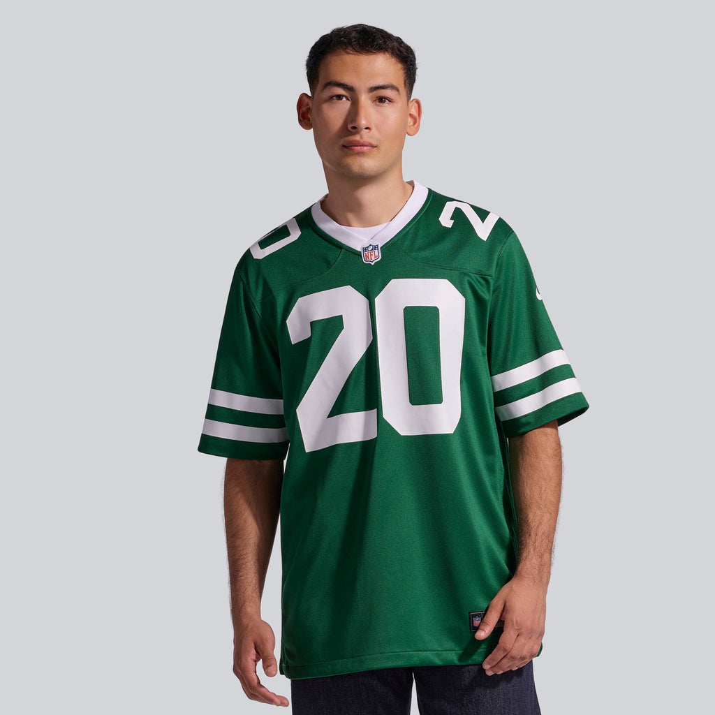 New York Jets Breece Hall Legacy Green Game Football Jersey