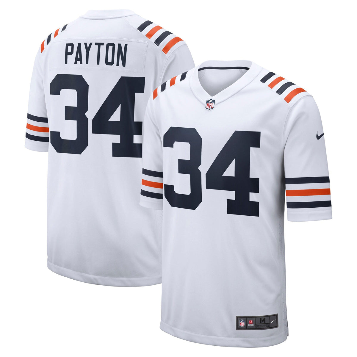 Chicago Bears Walter Payton White Retired Player Alternate Game Football Jersey