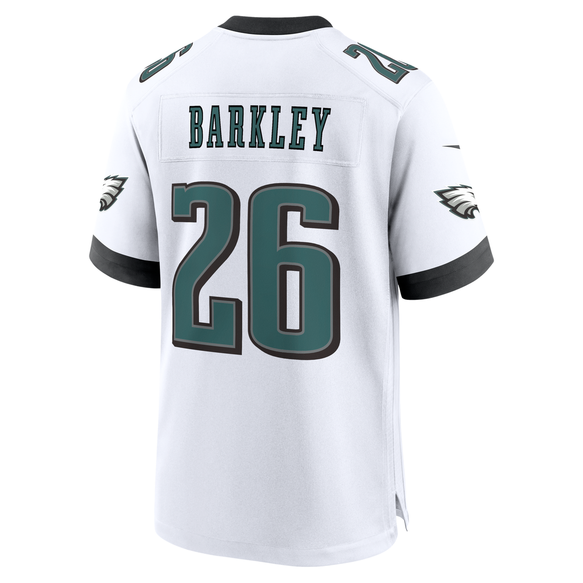 Philadelphia Eagles Saquon Barkley White Game Football Jersey