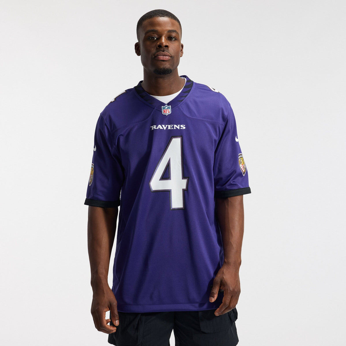 Baltimore Ravens Zay Flowers Purple Team Game Football Jersey