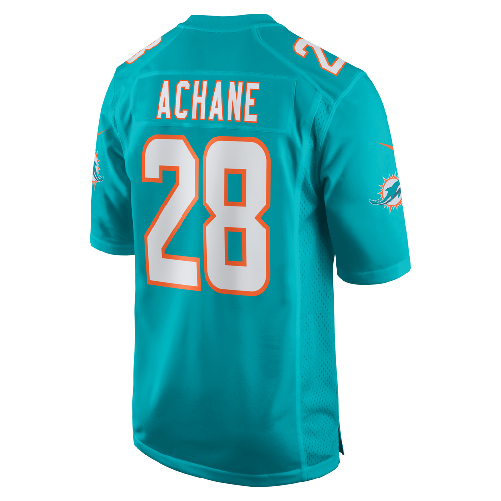 Miami Dolphins Devon Achane Aqua Player Game Football Jersey